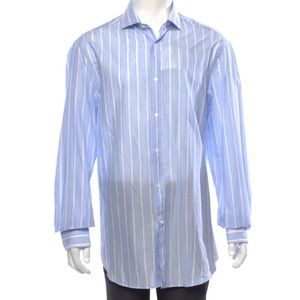 Brunello Cucinelli cotton linen blend button up